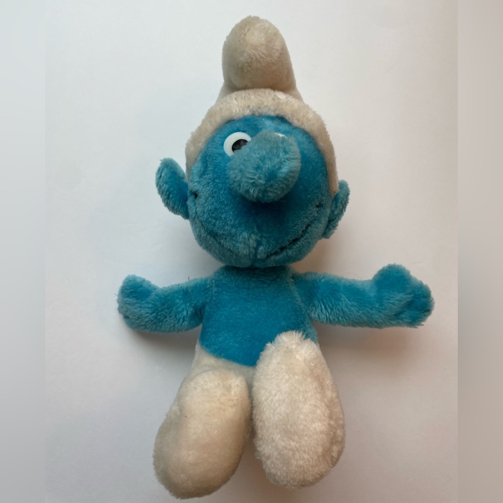 Vintage Smurf plush. 1979